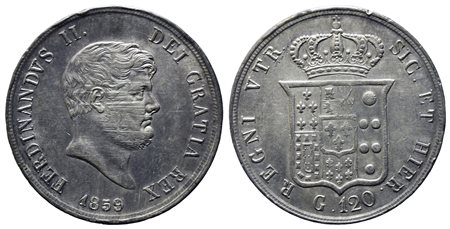 NAPOLI. Regno delle Due Sicilie. Ferdinando II di Borbone (1830-1859)....