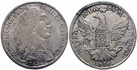 PALERMO. Regno di Sicilia. Ferdinando III di Borbone (1759-1816). 12 tari...
