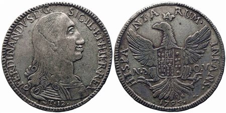 PALERMO. Regno di Sicilia. Ferdinando III di Borbone (1759-1816). 12 tari...