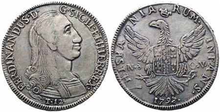 PALERMO. Regno di Sicilia. Ferdinando III di Borbone (1759-1816). 12 tari...