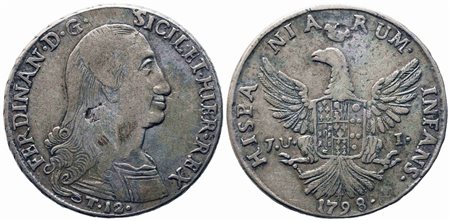 PALERMO. Regno di Sicilia. Ferdinando III di Borbone (1759-1816). 12 tari...