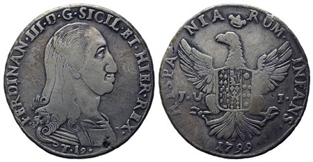 PALERMO. Regno di Sicilia. Ferdinando III di Borbone (1759-1816). 12 tari...