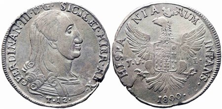 PALERMO. Regno di Sicilia. Ferdinando III di Borbone (1759-1816). 12 tari...