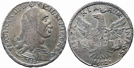 PALERMO. Regno di Sicilia. Ferdinando III di Borbone (1759-1816). 12 tari...
