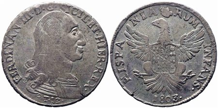 PALERMO. Regno di Sicilia. Ferdinando III di Borbone (1759-1816). 12 tari...