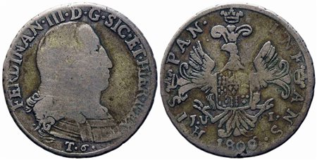 PALERMO. Regno di Sicilia. Ferdinando III di Borbone (1759-1816). 6 tari...