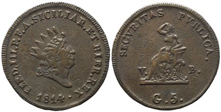 PALERMO. Regno di Sicilia. Ferdinando III di Borbone (1759-1816). 10 grani...