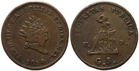 PALERMO. Regno di Sicilia. Ferdinando III di Borbone (1759-1816). 5 grani...