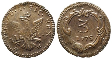 PALERMO. Regno di Sicilia. Ferdinando III di Borbone (1759-1816). 1/2 grano...