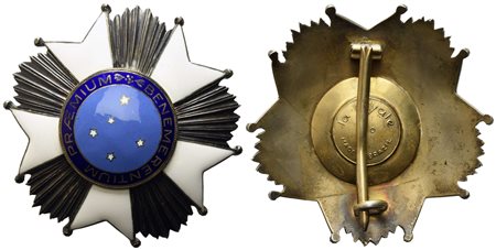 BRASILE. Placca da grande ufficiale dell'ordine Nazionale della Croce del...