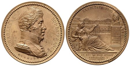 FRANCIA. Carlo X (1757-1836). Medaglia postuma. Ae. Opus A. F. Michaut...