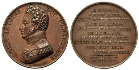 FRANCIA. Luigi Antonio di Borbone duca di Angouleme, maresciallo francese...