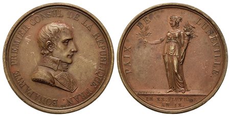 FRANCIA. Napoleone Bonaparte, Consolato (1795-1815). Medaglia 1801 per la...