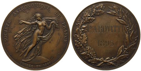 FRANCIA. Société astronomique de France. Incisa 1895. Ae (68 mm). SPL