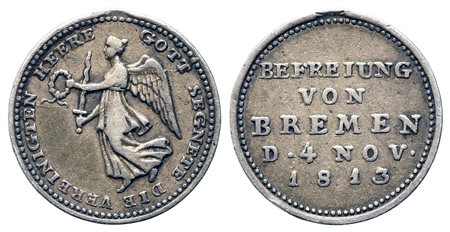 GERMANIA. Medaglia 6a coalizione antifrancese (1812-1814). Liberazione di...