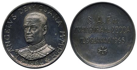 MALTA. Angelo de Mojana di Cologna (1962-1988). Medaglia per l'inaugurazione...