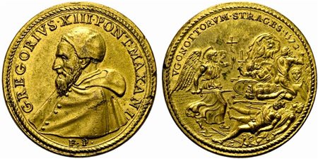 CITTA' DEL VATICANO. Gregorio XIII (1572-1585). Medaglia 1572 "Strage degli...