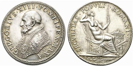 CITTA' DEL VATICANO. Stato Pontificio. Gregorio XIII (1572-1585). Medaglia...