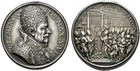 CITTA' DEL VATICANO. Stato Pontificio. Clemente X (1670-1676). Medaglia anno...