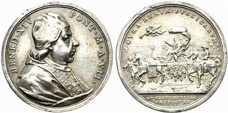 CITTA' DEL VATICANO. Stato Pontificio. Benedetto XIV (1740-1758). Medaglia...