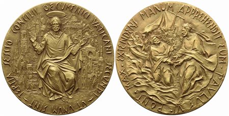 CITTA' DEL VATICANO. Paolo VI (1963-1978). Trittico di medaglie 1963 Concilio...