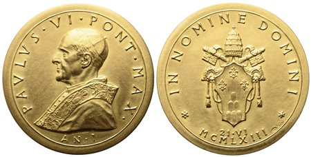 CITTA' DEL VATICANO. Paolo VI (1963-1978). Lotto di 3 medaglie in astuccio...