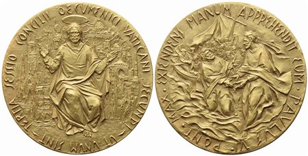 CITTA' DEL VATICANO. Paolo VI (1963-1978). Trittico di medaglie 1963 Concilio...