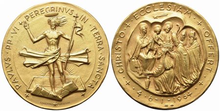 CITTA' DEL VATICANO. Paolo VI (1963-1978). Trittico di medaglie 1964...