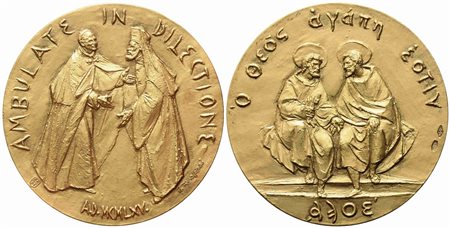 CITTA' DEL VATICANO. Paolo VI (1963-1978). Trittico di medaglie straordinarie...