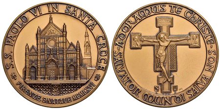 CITTA' DEL VATICANO. Paolo VI (1963-1978). Medaglia Natale 1966. Il Papa in...