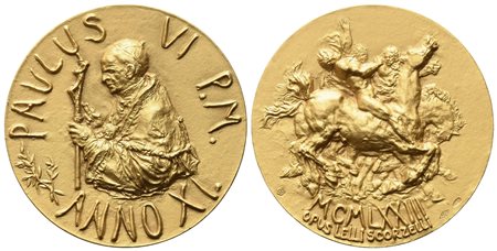 CITTA' DEL VATICANO. Paolo VI (1963-1978). Trittico di medaglie Anno XI (Au...