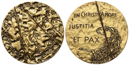 CITTA' DEL VATICANO. Paolo VI (1963-1978). Trittico di medaglie Anno XIV (Au...