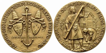 CITTA' DEL VATICANO. Paolo VI (1963-1978). Trittico di medaglie 75°...