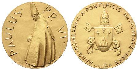 CITTA' DEL VATICANO. Paolo VI (1963-1978). Medaglia Straordinaria Anno 1977....