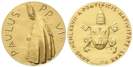 CITTA' DEL VATICANO. Paolo VI (1963-1978). Medaglia Straordinaria Anno 1977....