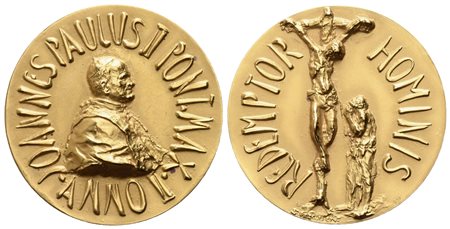 CITTA' DEL VATICANO. Giovanni Paolo II (1978-2005). Trittico di medaglie Anno...