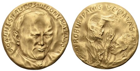 CITTA' DEL VATICANO. Giovanni Paolo II (1978-2005). Trittico di medaglie Anno...