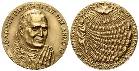 CITTA' DEL VATICANO. Giovanni Paolo II (1978-2005). Trittico di medaglie Anno...