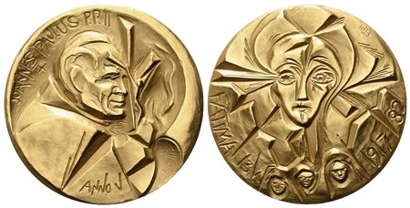 CITTA' DEL VATICANO. Giovanni Paolo II (1978-2005). Trittico di medaglie Anno...