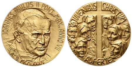 CITTA' DEL VATICANO. Giovanni Paolo II (1978-2005). Trittico di medaglie Anno...