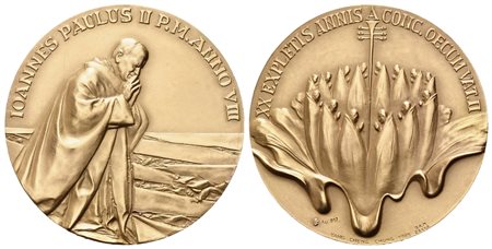 CITTA' DEL VATICANO. Giovanni Paolo II (1978-2005). Trittico di medaglie Anno...