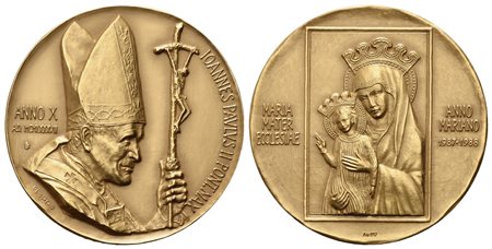 CITTA' DEL VATICANO. Giovanni Paolo II (1978-2005). Trittico di medaglie Anno...
