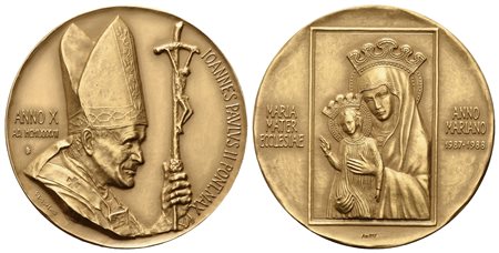 CITTA' DEL VATICANO. Giovanni Paolo II (1978-2005). Trittico di medaglie Anno...