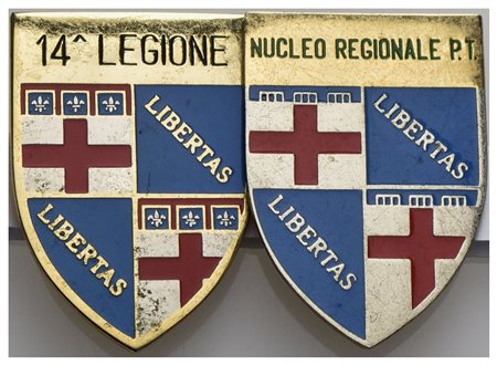 ITALIA. Distintivo Guardia di Finanza Bologna 14° legione e Nucleo Regionale...