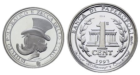 VARIE. Gettone/Medaglia IPZS & Disney Collection - Il Primo cent di Zio...