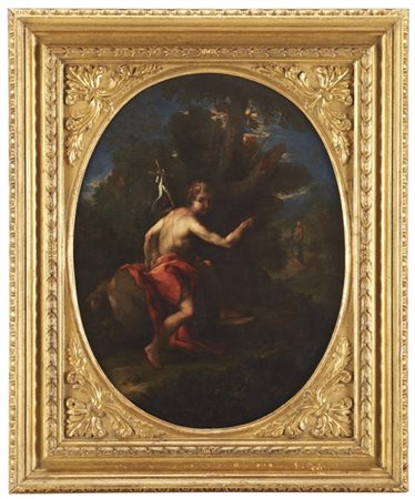 Michele Rocca San Giovanni Battista

Olio su rame, cm 49x38

In cornice (difetti