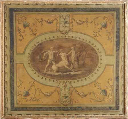 Scuola del secolo XVIII


Coppia di oli su tela applicata su tavola con figure