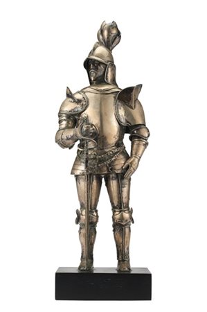 Buccellati (attr.) 
Soldato in armatura da torneo medievale
Figura in argento a
