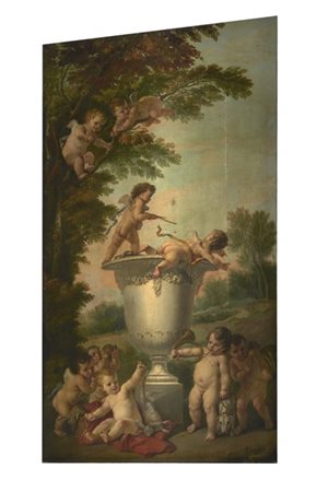 Joseph Ignace François Parrocel Putti e amorini attorno a un vaso

Olio su tela