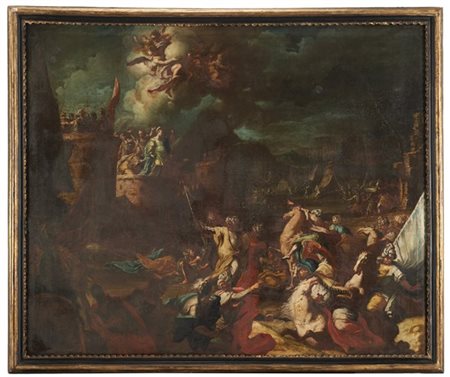 Scuola napoletana del secolo XVIIIGiuditta e OloferneOlio su tela, cm 120x